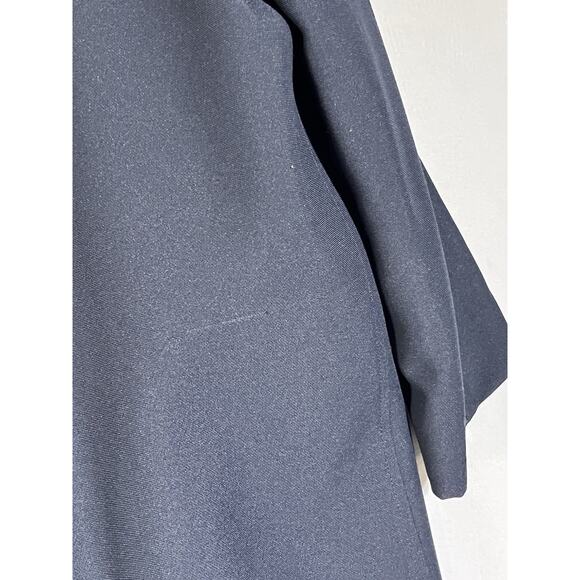 London Fog Maincoats Trench Coat w/ Liner Mens 42R Blue Button Up Zip Out Fleece - Picture 6 of 16